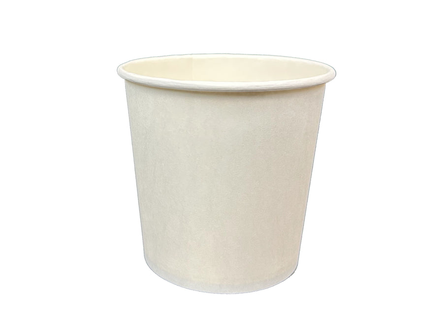 EM-24   24oz Plain White Paper Containers  ( 25 x 20 )  500/CS