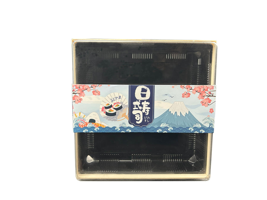 F-240A 240mm x 240mm x50mm Wooden Sushi Boxes ,100Sets