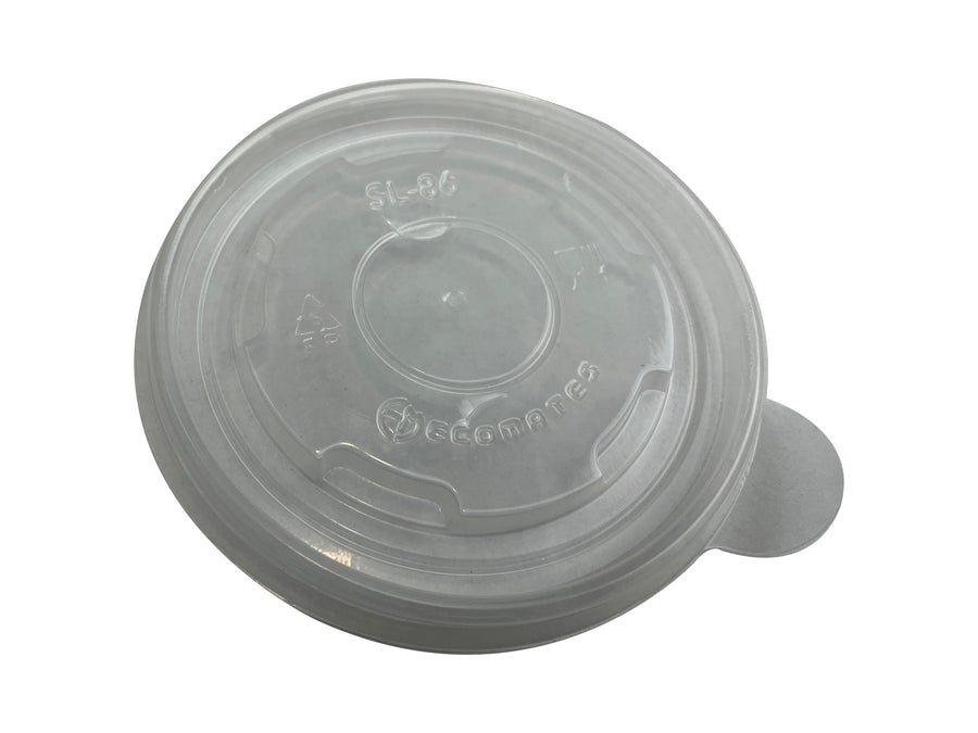 SL-86     Clear Plastic Lid For 5oz Round Paper Containers (50 x 20 ) 1000/ CS Fit EM-05