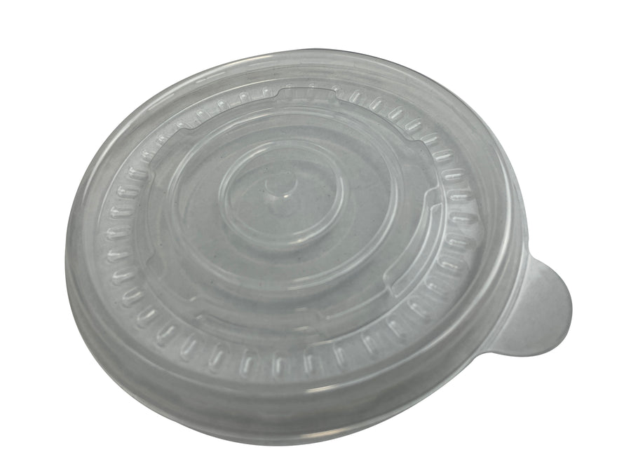 SL-918   Clear Plastic Lid For 10oz Round Paper Containers (25 x 20 ) 1000/ CS Fit EM-10